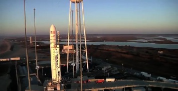 Antares Rocket on the NASA Wallops Island launch pad.